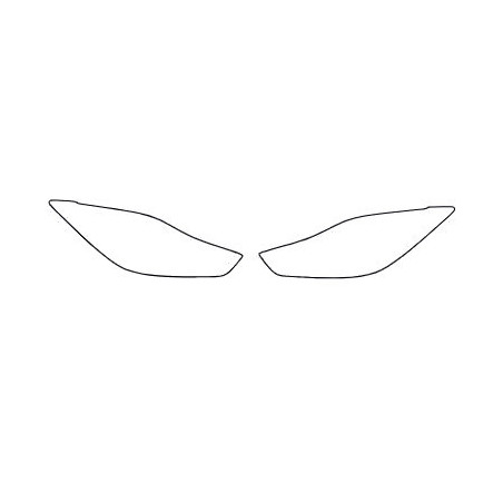 MAZDA 3 III FL faros / lámparas delanteras películas protectoras (2016-2018)