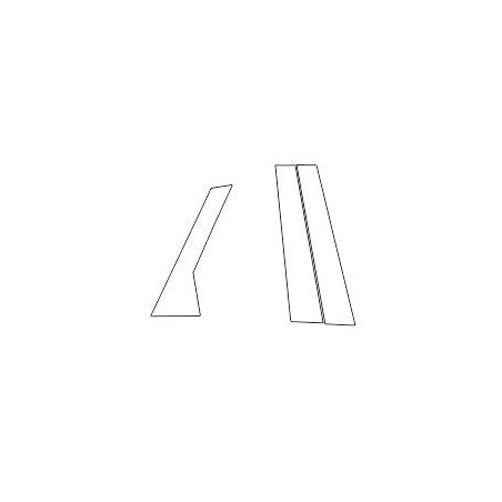 Audi Q5 GU SUV B a C sloupky klavírní černá ochranná fólie (2024-)