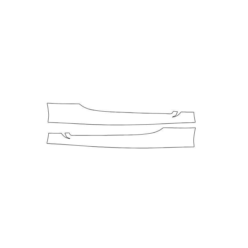 Toyota GT86 II dış eşikler için koruyucu filmler (2021-)