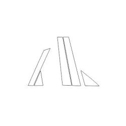 Audi Q5 FY sportback védőfóliák B és C oszlopokra zongora fekete (2021-2024)