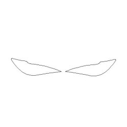 Folhas de proteção para faróis / luzes dianteiras Chrysler Pacifica FL antes (2016-2019)