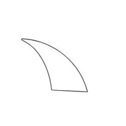 Maserati Levante folie de protecție pentru ușa din spate (în fața roții din spate) (2016-2024)