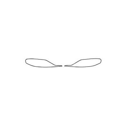 Toyota Supra MK5 A90 J29 etuvalojen suojakalvot (2019-)