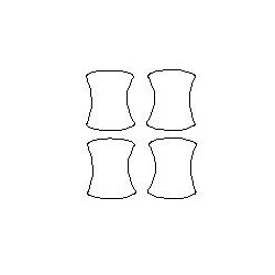 VOLVO XC70 II 2 pellicole protettive per maniglie dedicate (2007-2016)