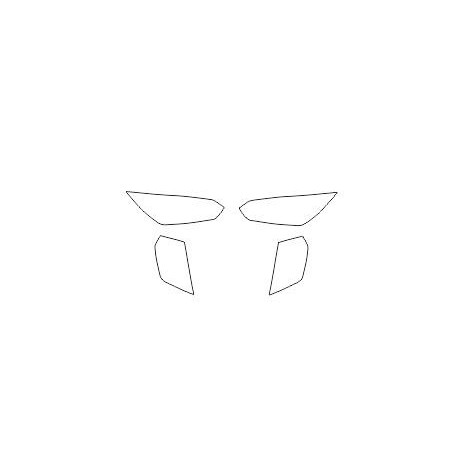 Proteções de faróis / luzes dianteiras para Peugeot 208 II pós face lift (2023-)