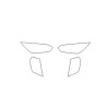 Películas protectoras para faros / luces delanteras de Peugeot 208 II después del lavado de cara (2023-)