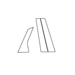 Audi A6 C9 sedan ochranné fólie na stĺpiky B C piano black (2025-)