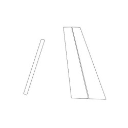 Volvo EX40 films de protection pour montants B C piano black (2024-)