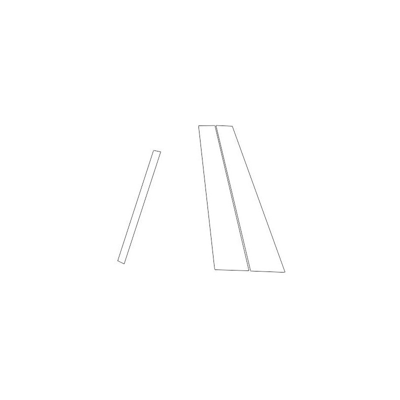 Volvo EX40 beskyttelsesfilm på B og C-stolpene piano black (2024-)