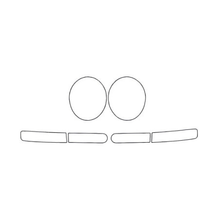 Porsche 911 993 frontlykter / frontlykt beskyttelsesfolier (1993-1998)