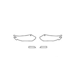 Nissan X-trail III T32 post FL fari / lampade anteriori pellicole protettive (2017-2021)