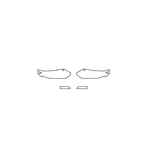 Nissan X-trail III T32 post FL fari / lampade anteriori pellicole protettive (2017-2021)