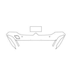 BMW 5 i5 M5 G60 G61 protective film on radar / front grille (2024-)