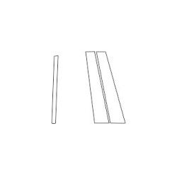 MERCEDES C-CLASS S206 W206 combi protetores de película para colunas B e C piano black (2021-)