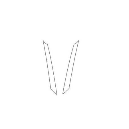 KIA EV6 beskyttelsesfolie for stolper A piano black (2021-)