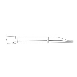 Fólie na dolní části dveří VW Transporter Caravelle T7 DLOUHÝ (2024-)