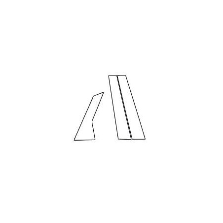 Audi A6 C9 Avant stænklapper på B C-stolpe piano black (2025-)