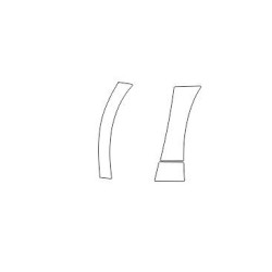 Toyota Camry IX 9 XV70 beskyttelsesfilm til stænklapper foran bag forskærm (2018-2024)