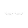 Audi A6 C9 headlights / front lamps protective foils