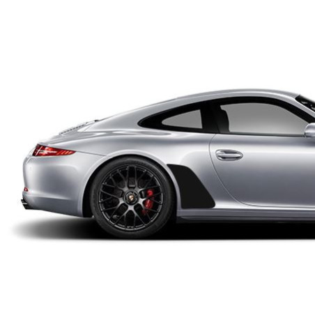 Porsche 911 991 ČERNÝ nálepka / ochranná fólie zadní blatník (2011-2019)