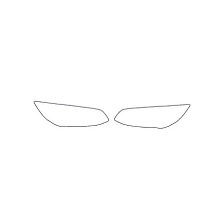 BMW 3 E92 E93 coupé cabrio na FL LCI koplampen / koplampen beschermende folie (2011-2013)