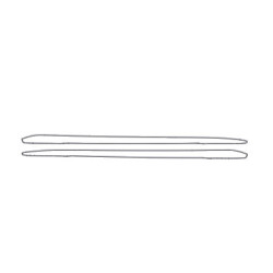 Vinil protetor Audi A6 C9 S-line para soleiras piano black (2025-)