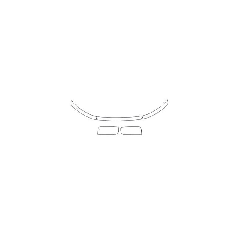 XPeng G9 front LED stripe / headlights protective film (2021-)