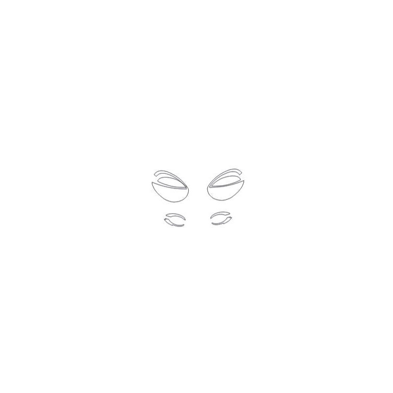 Fiat 600 600e headlights / front lamps protective films (2023-)