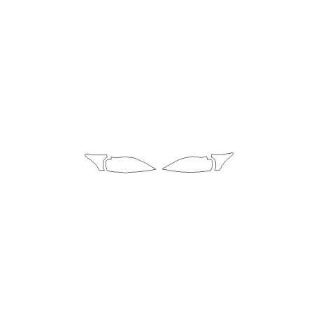 Folie de protecție pentru faruri / lumini față Lexus CT (2010-2022)
