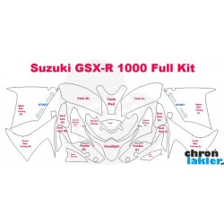 Suzuki GSX-R 1000 - folie / naklejki ochronne - zestaw (2012-)