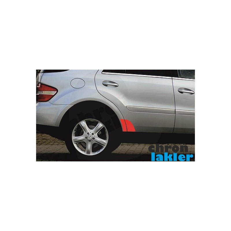 MERCEDES ML-klasa W164 naklejki / folie ochronne błotnik / drzwi tył (2005-2011)