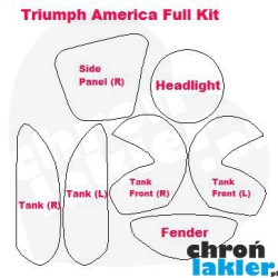 Triumph America - naklejki  / folie ochronne - zestaw (2007-)