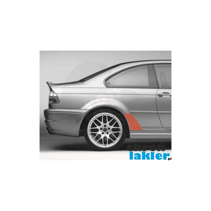 BMW 3 / M3 E46 COUPE / CABRIO folie ochronne błotnik tył (1999-2007)
